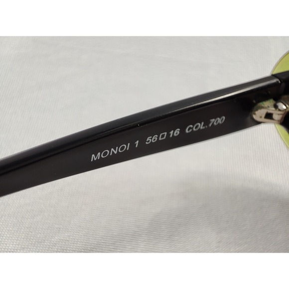 FACE a FACE Paris Monoi 1 700 Black Green FRAMES ONLY Italy Hand Made W/ Case - Picture 6 of 9